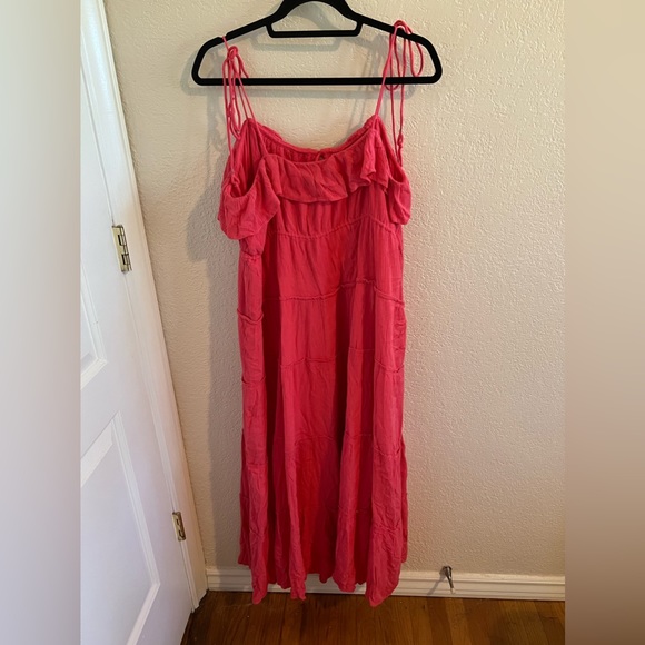 Anthropologie Pink Dress w/Cutout - Picture 5 of 7